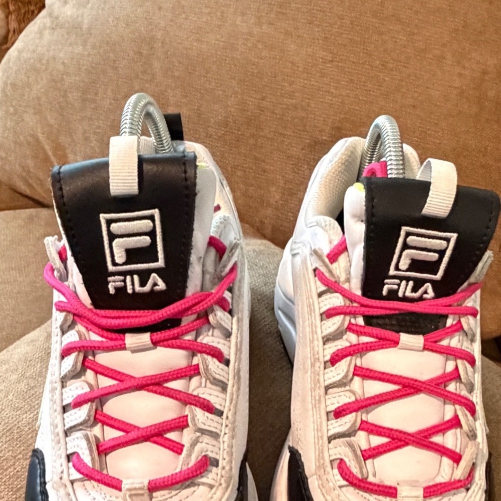 Fila Ray Tracer White Black Multi Color Chunky Sneakers Womens 8 5FM00650-133 - Picture 15 of 15
